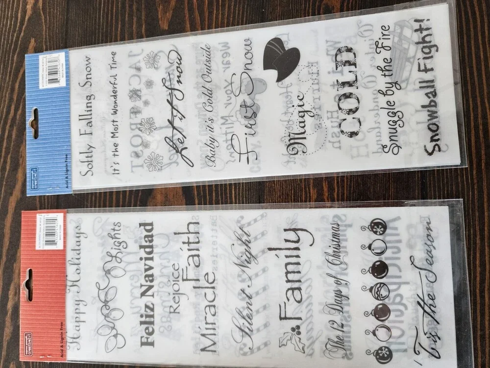 Scrapbooking Stickers Lot Christmas Jumbo Sheets Colorbok + New Retired #22